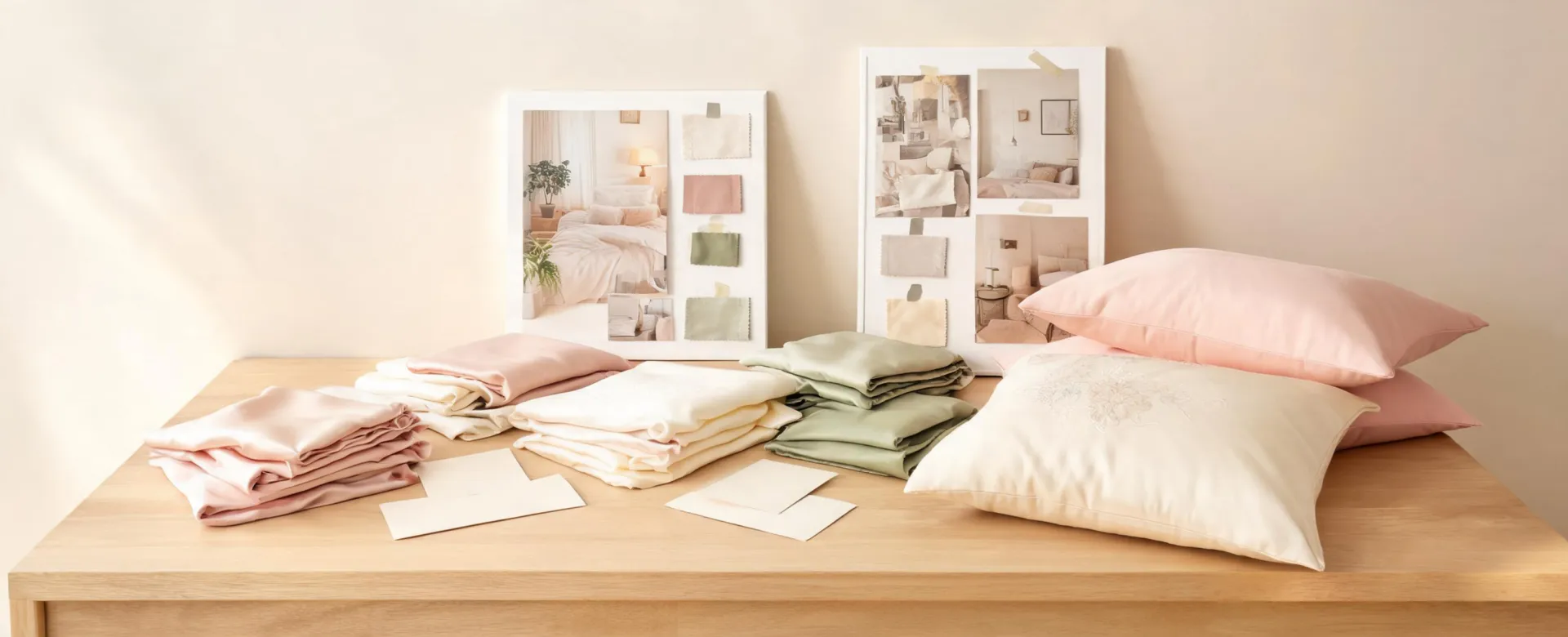 Blissy bedroom textile design table